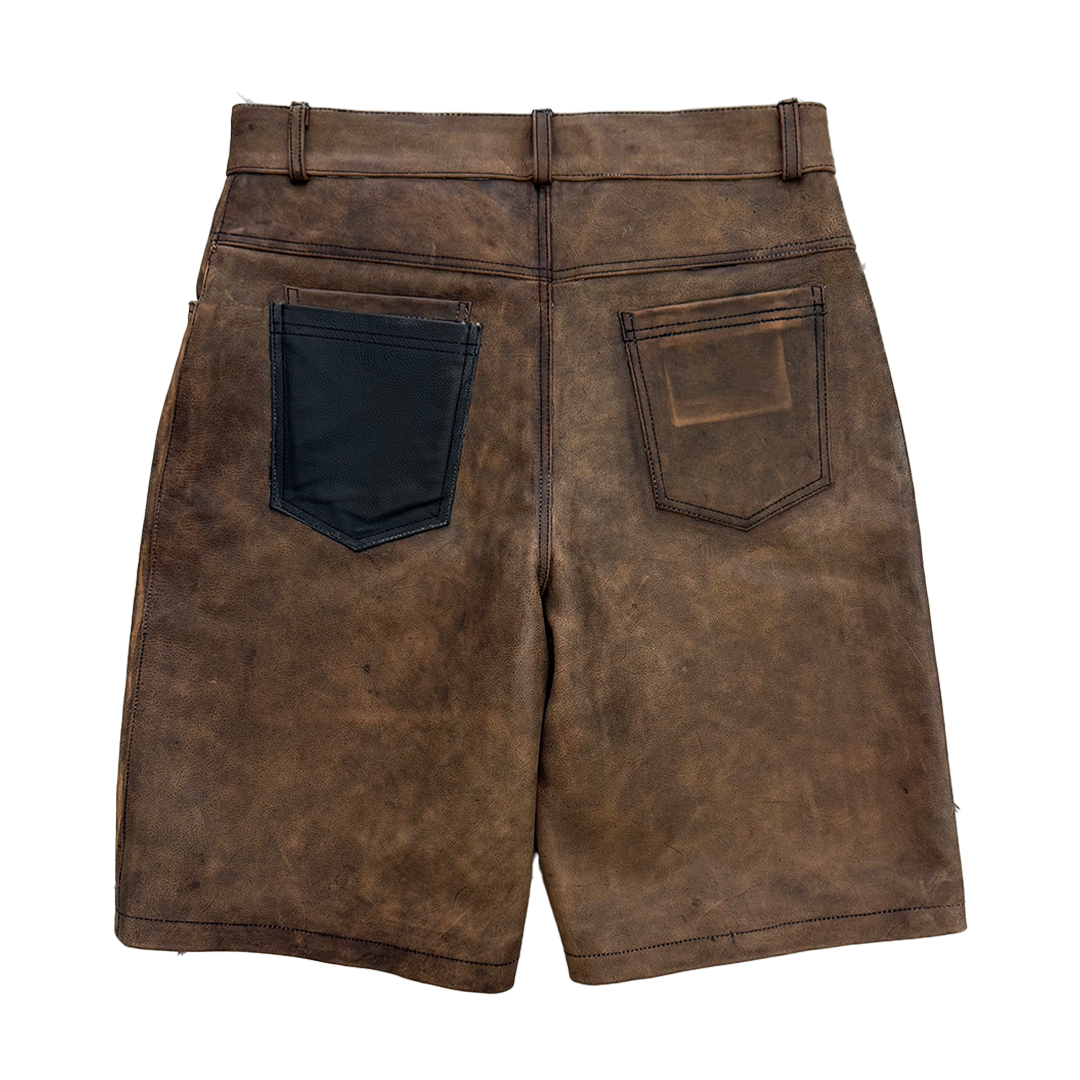 BB HAND WAXED LEATHER SHORTS